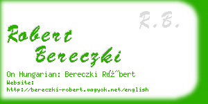 robert bereczki business card